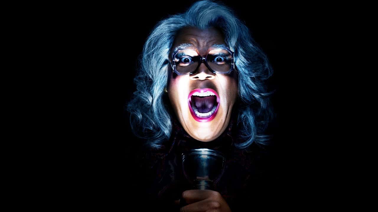Boo! A Madea Halloween backdrop