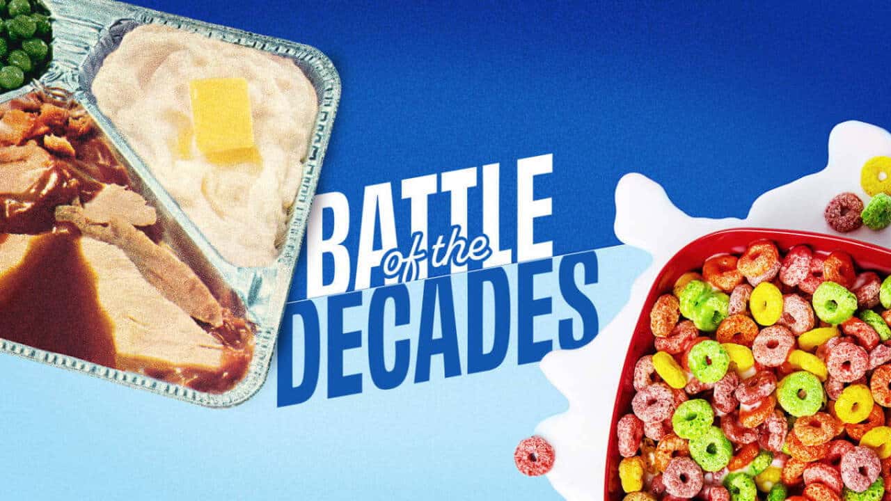 Battle of the Decades backdrop