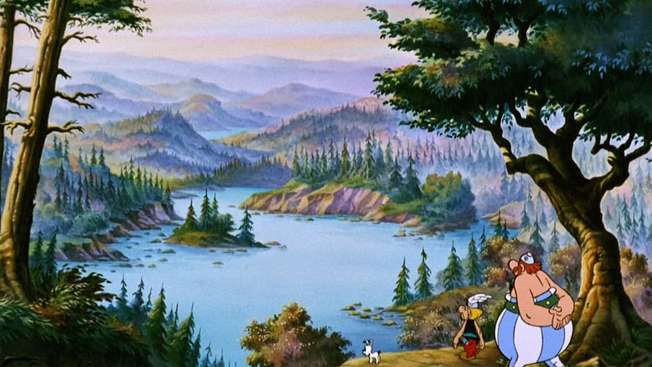 Asterix Conquers America backdrop