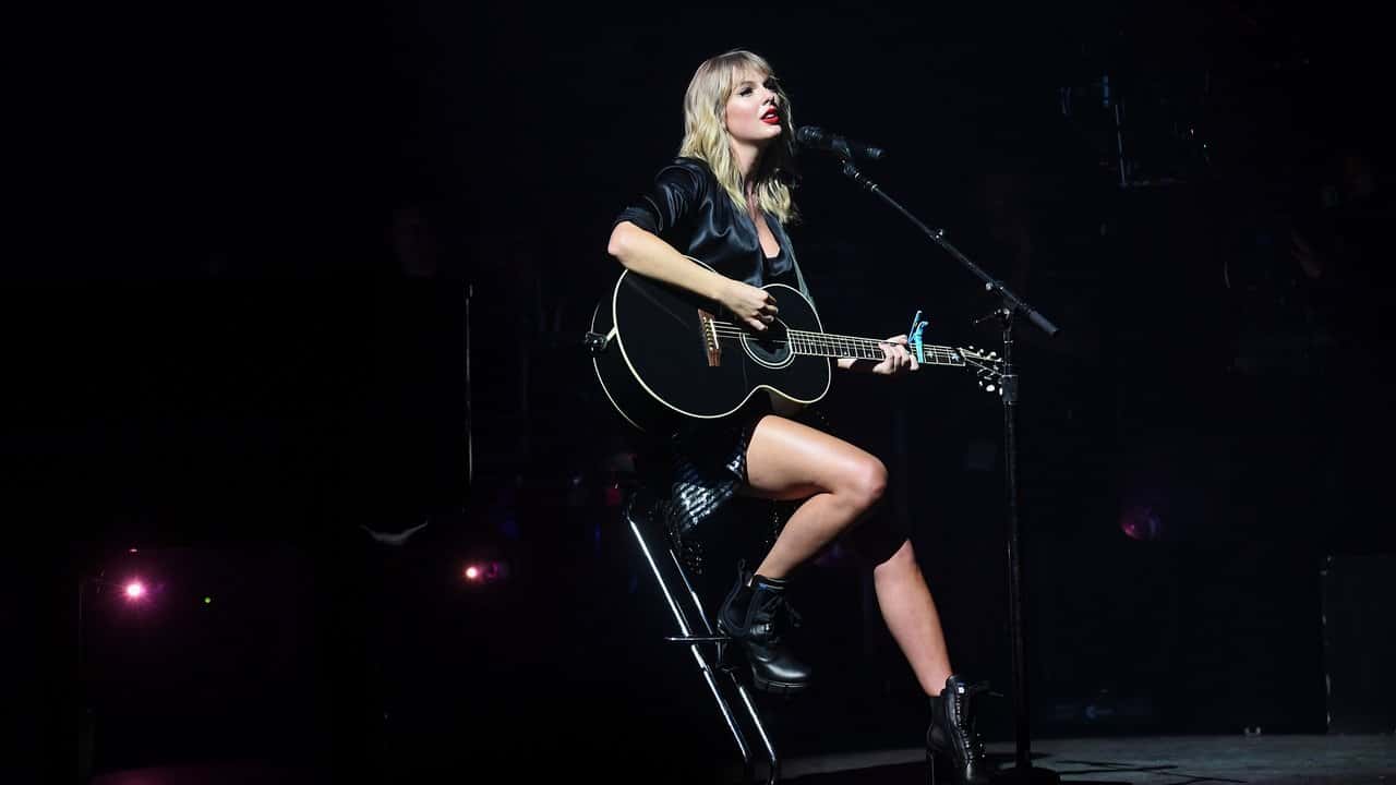 Taylor Swift City of Lover Concert backdrop