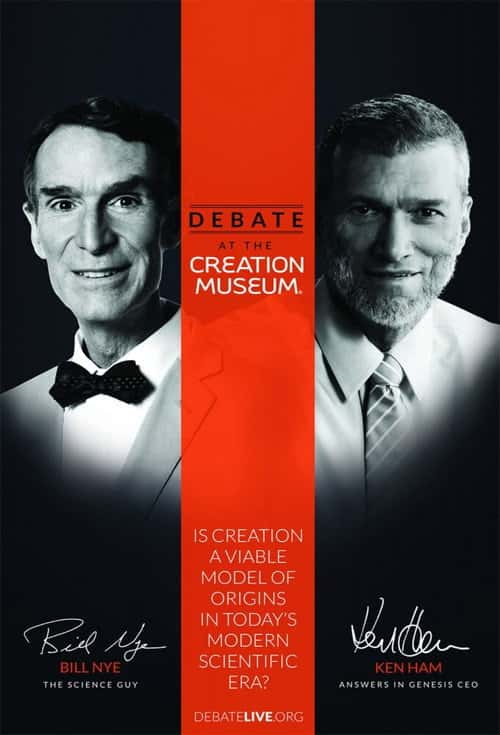 Uncensored Science: Bill Nye Debates Ken Ham poster