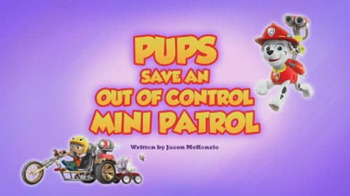 Pups Save an Out of Control Mini Patrol still