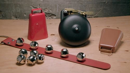 Wood Slat Baskets, Bells, Gyroscopic Stabilizers still