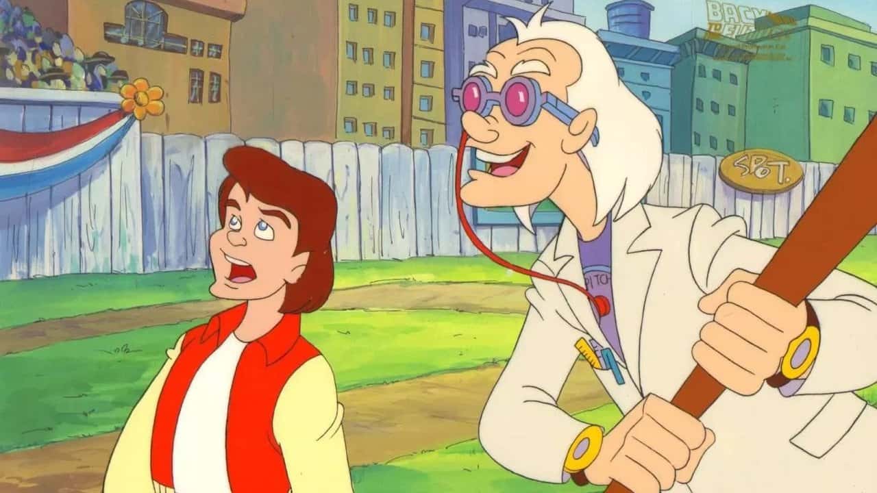 Back to the Future backdrop