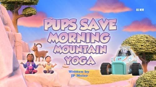 Pups Save Morning Mountain Yoga still
